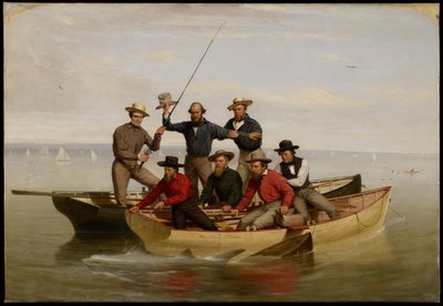 Eine Angelgesellschaft vor Long Island, 1860 von Junius Brutus Stearns